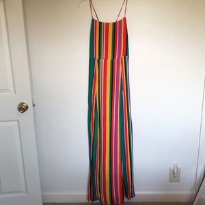 Rainbow F21 dress